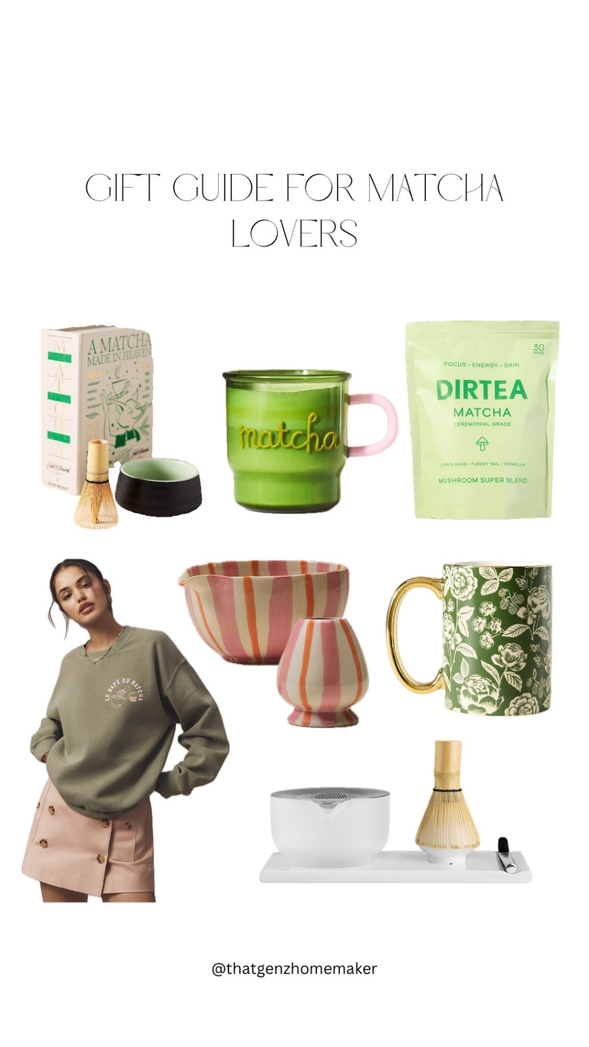 gift guide for matcha lovers!



#LTKHoliday #LTKSeasonal #LTKGiftGuide