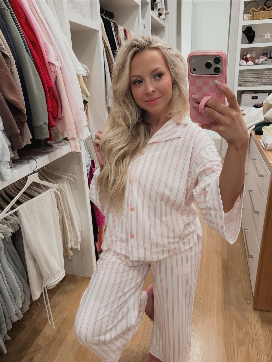 Love these striped pajamas from petite plume 🤍✨💗

#LTKmorningroutine #LTKootd #LTKmomlife