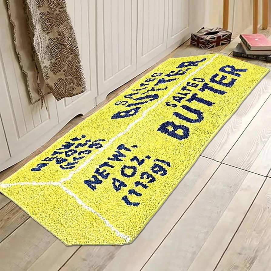 Butter Block Door Mat Bathroom Living Room Welcome Door Decorative Floor Mat Party Decoration Flo... | Amazon (US)