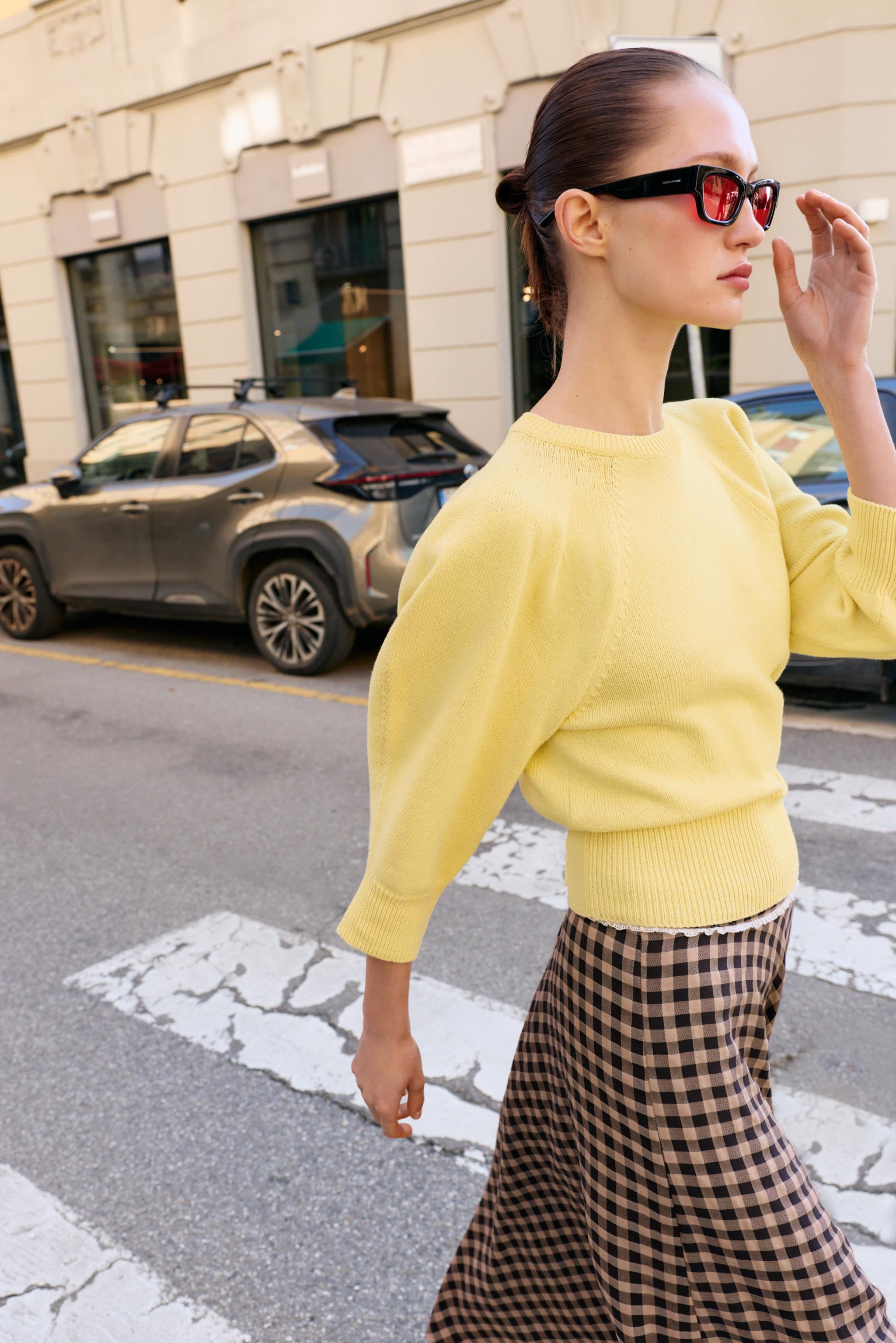 PUFF SLEEVE KNIT JUMPER | Zara US