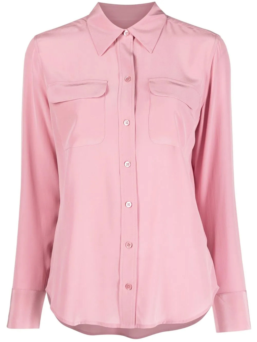 Equipment long-sleeve Silk Shirt - Farfetch | Farfetch Global