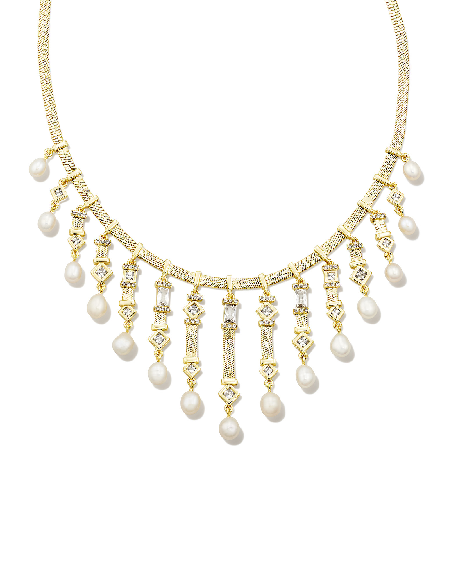 Gracie Gold Statement Necklace in White Mix | Kendra Scott