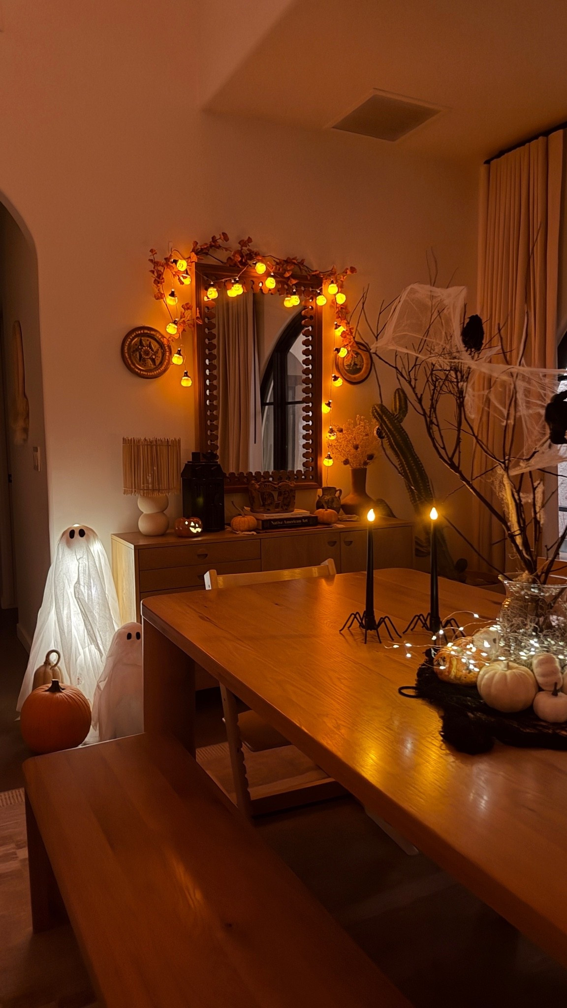 Cutest little pumpkin string lights. This corner is feeling very fall. Love all the coziness leading up to Halloween.

#LTKxWalmart #LTKSeasonal