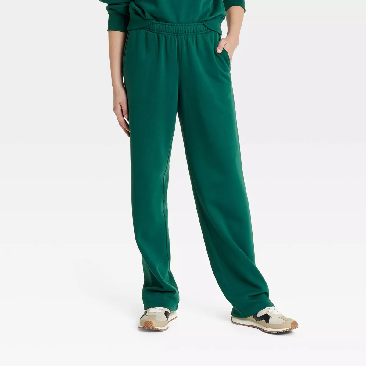 Women's Leisure Studio Mid-Rise Knit Straight Leg Sweatpants - Universal Thread™ | Target