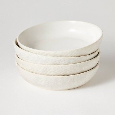 4pc Stoneware Dinner Bowls Cream - Threshold™ designed with Studio McGee | Target
