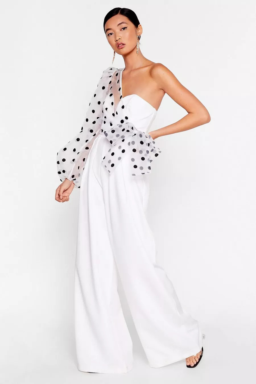 Catch a Chill Organza Polka Dot Jumpsuit | Nasty Gal (US)