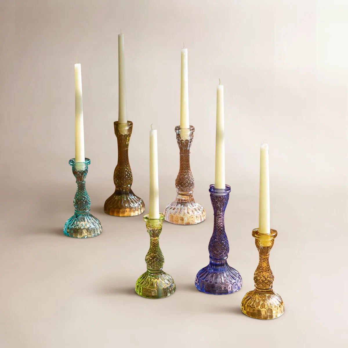 Birch Lane\u2122 Elberon 8.5" Glass Tabletop Candlestick & Reviews | Birch Lane | Birch Lane