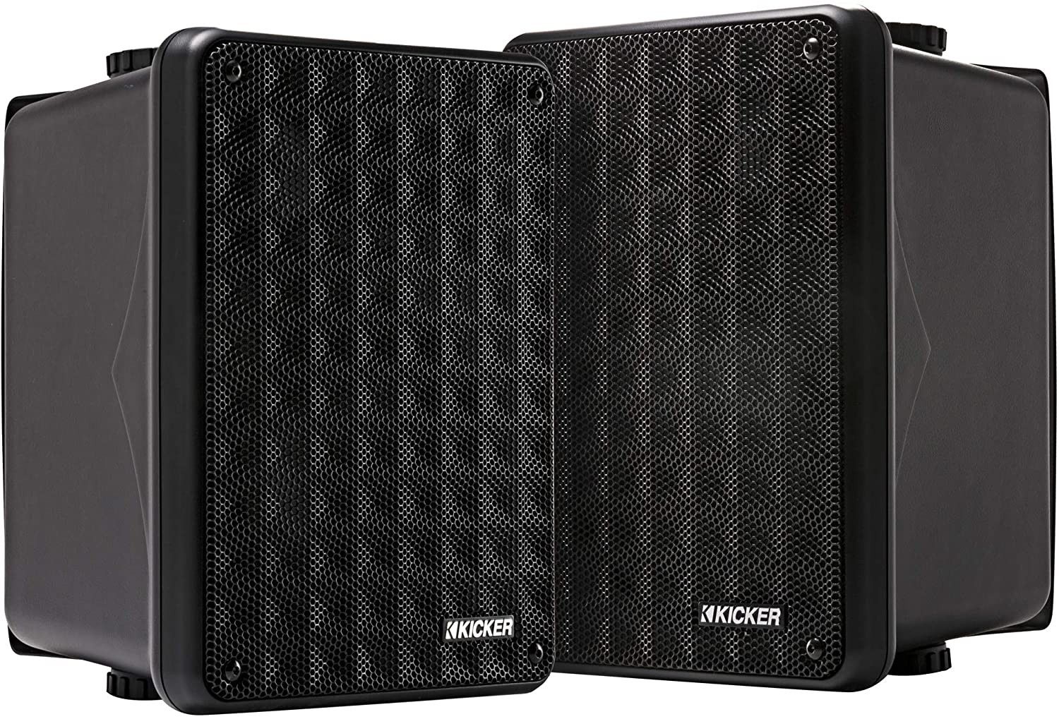 KICKER KB6 2-Way Full Range Indoor Outdoor Speakers (Pair) | Weatherproof Speakers for Patio Sunr... | Amazon (US)