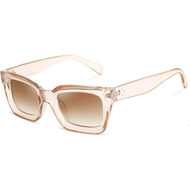FEISEDY Classic Women Sunglasses Fashion Thick Square Frame UV400 B2471 - Walmart.com | Walmart (US)