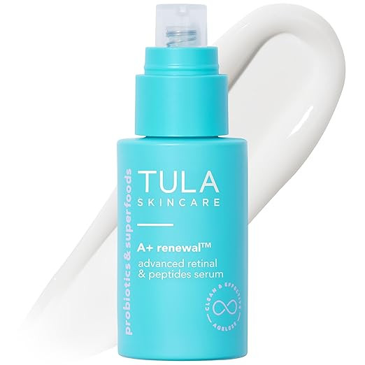 TULA Skin Care A+ Renewal Advanced Retinal + Peptides Serum - Nightly Facial Serum, Boosts Radian... | Amazon (US)