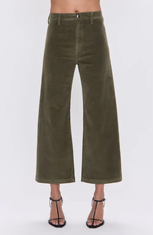 Pistola Penny Ankle Wide Leg Corduroy Jeans in Sequoia at Nordstrom, Size 25 | Nordstrom