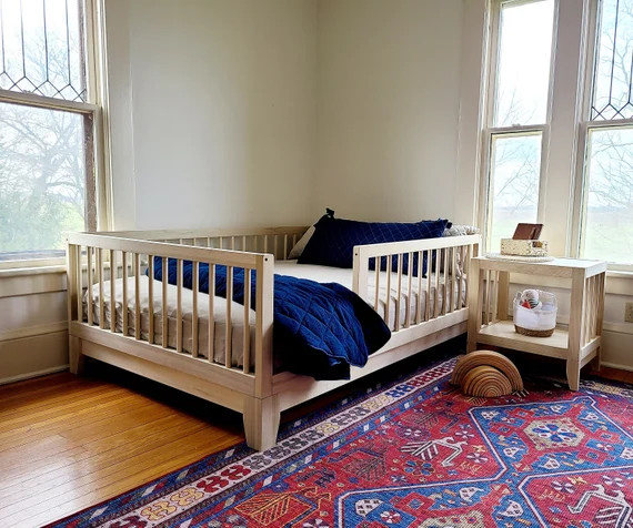 USA Made Twin Full Queen Montessori Bed With Removable - Etsy | Etsy (US)