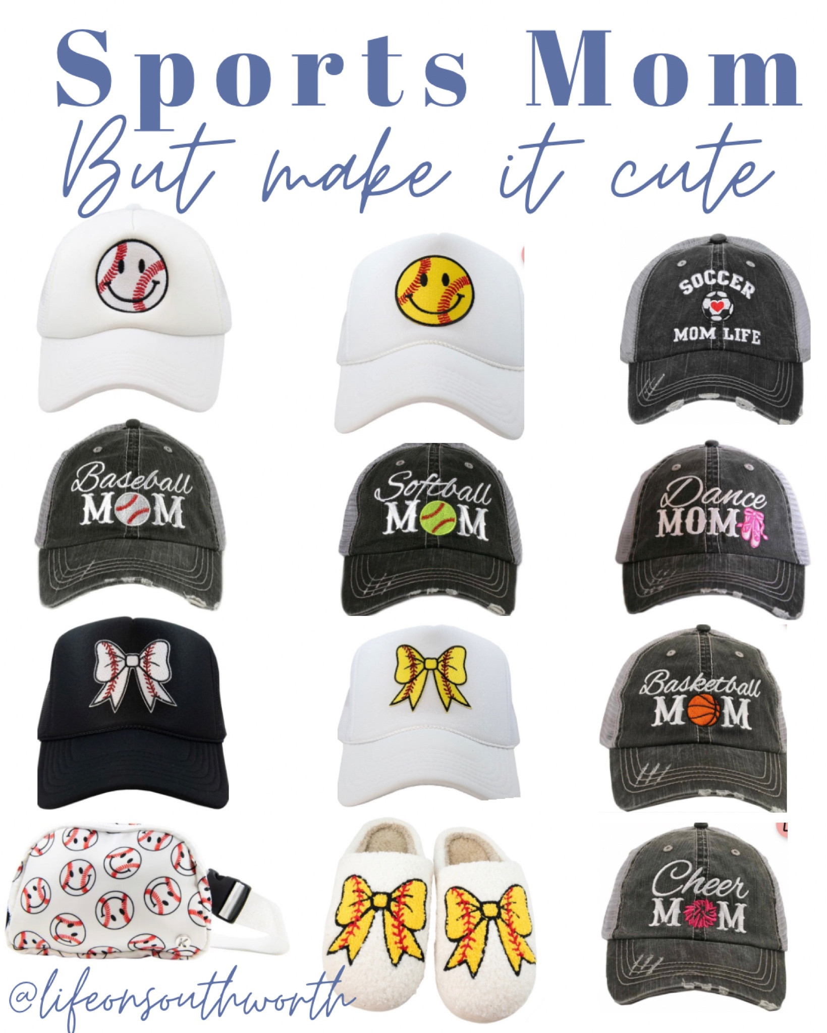 Every sports mom needs a good hat for those on the go days but still wants to be cute. I gotcha covered! Katydid has so many adorable pieces that keep you looking stylish while affordable. I also found some hats for baseball grandmas too. 
Shop these cuties & more below! 


#momlife #sportsmom #ballparklife #hathairdontcare #accessories 

#LTKFindsUnder50 #LTKActive #LTKGiftGuide