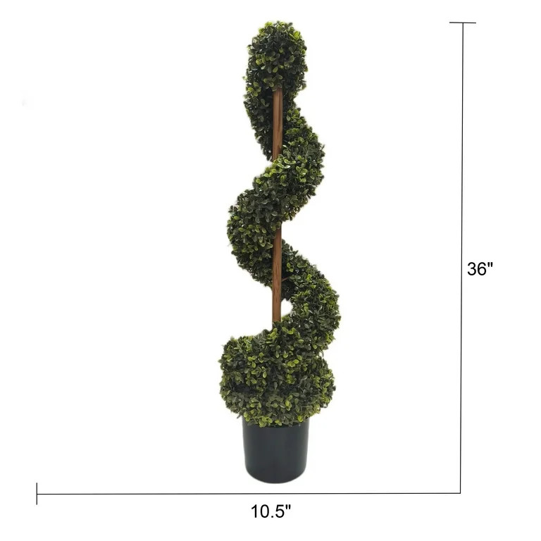 My Texas House 36" Swirl Boxwood Topiary | Walmart (US)