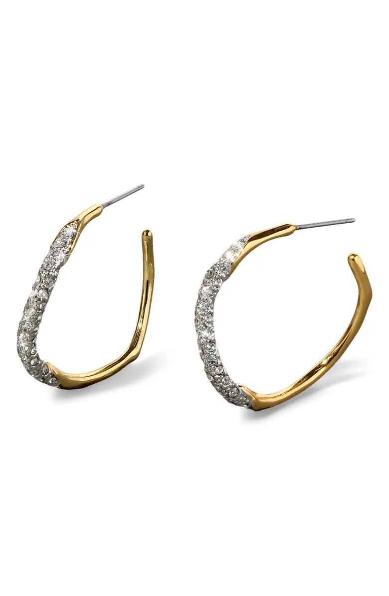 Alexis Bittar Solanales Crystal Pavé Hoop Earrings | Nordstrom | Nordstrom