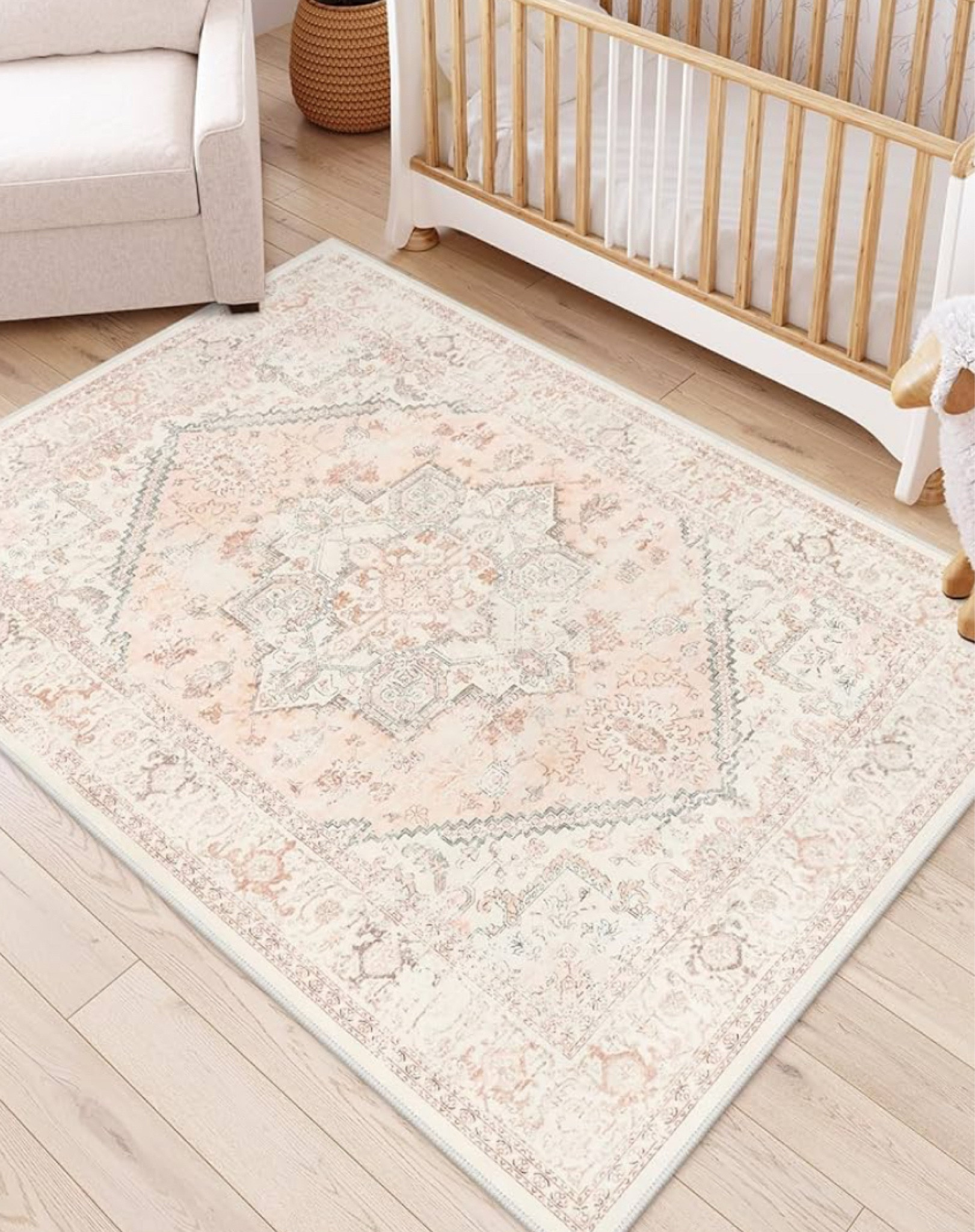 Pink area rug in 5x7 

#LTKBaby #LTKHome