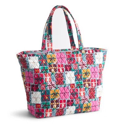 Vera Bradley Women's Outlet Cotton Travel Tote Bag Under the Tree | Target
