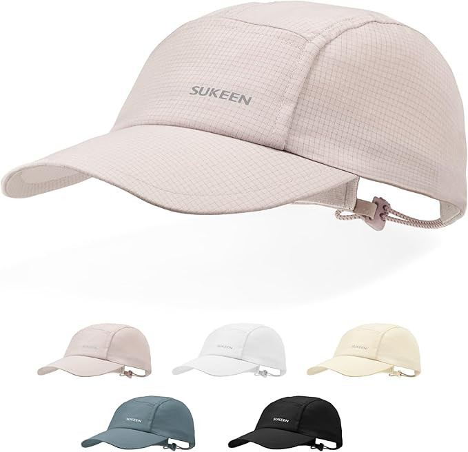 Sukeen Lightweight Sun Hat for Women Men,Quick Drying Baseball Cap UPF50+ Running Hats Foldable S... | Amazon (US)