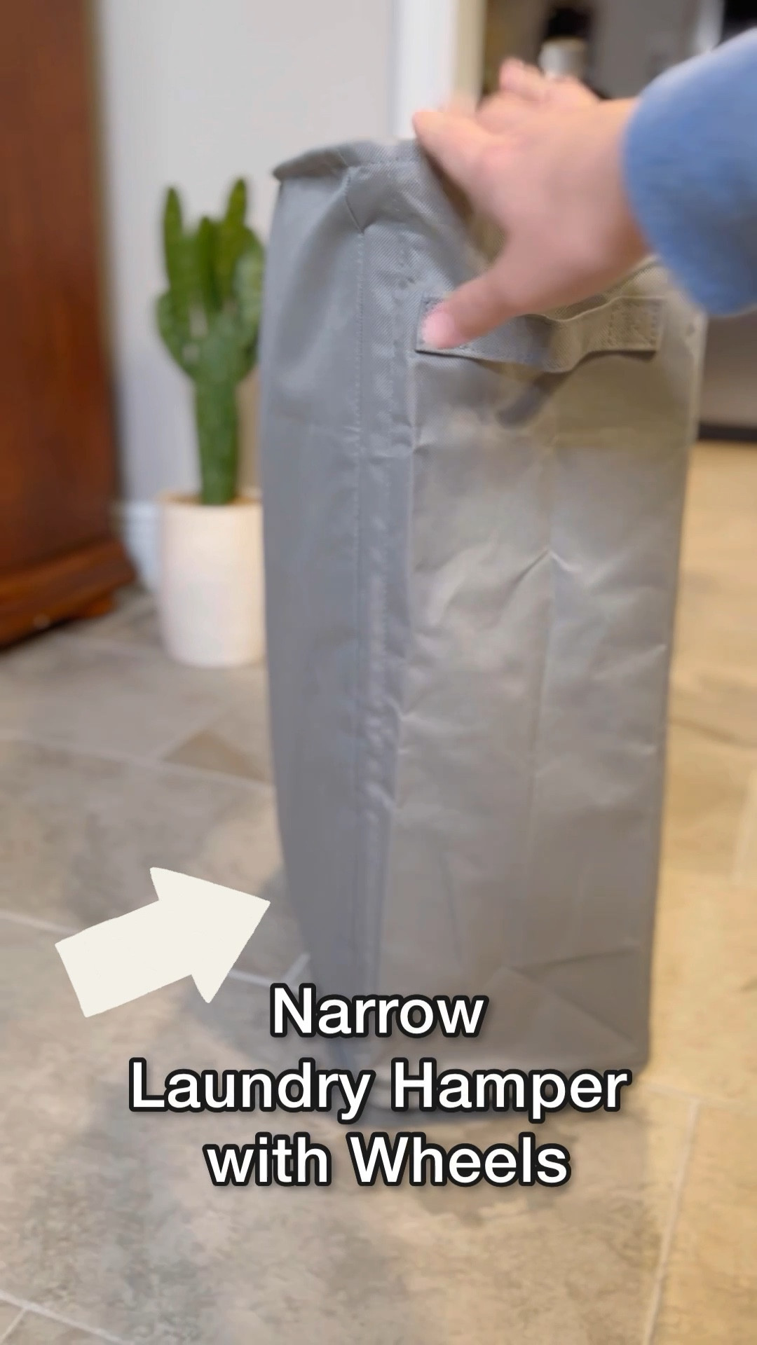 Slim Laundry Hamper with Wheels: Great for narrow spaces or small apartments. The net on top keeps laundry from falling out. 

#Laundry #LaundryBasic #Amazon #AmazonFinds 

#LTKhome #LTKsalealert #LTKfamily