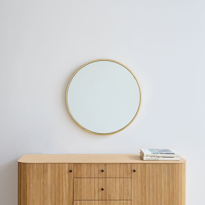 Metal Frame Round Wall Mirror | West Elm (US)