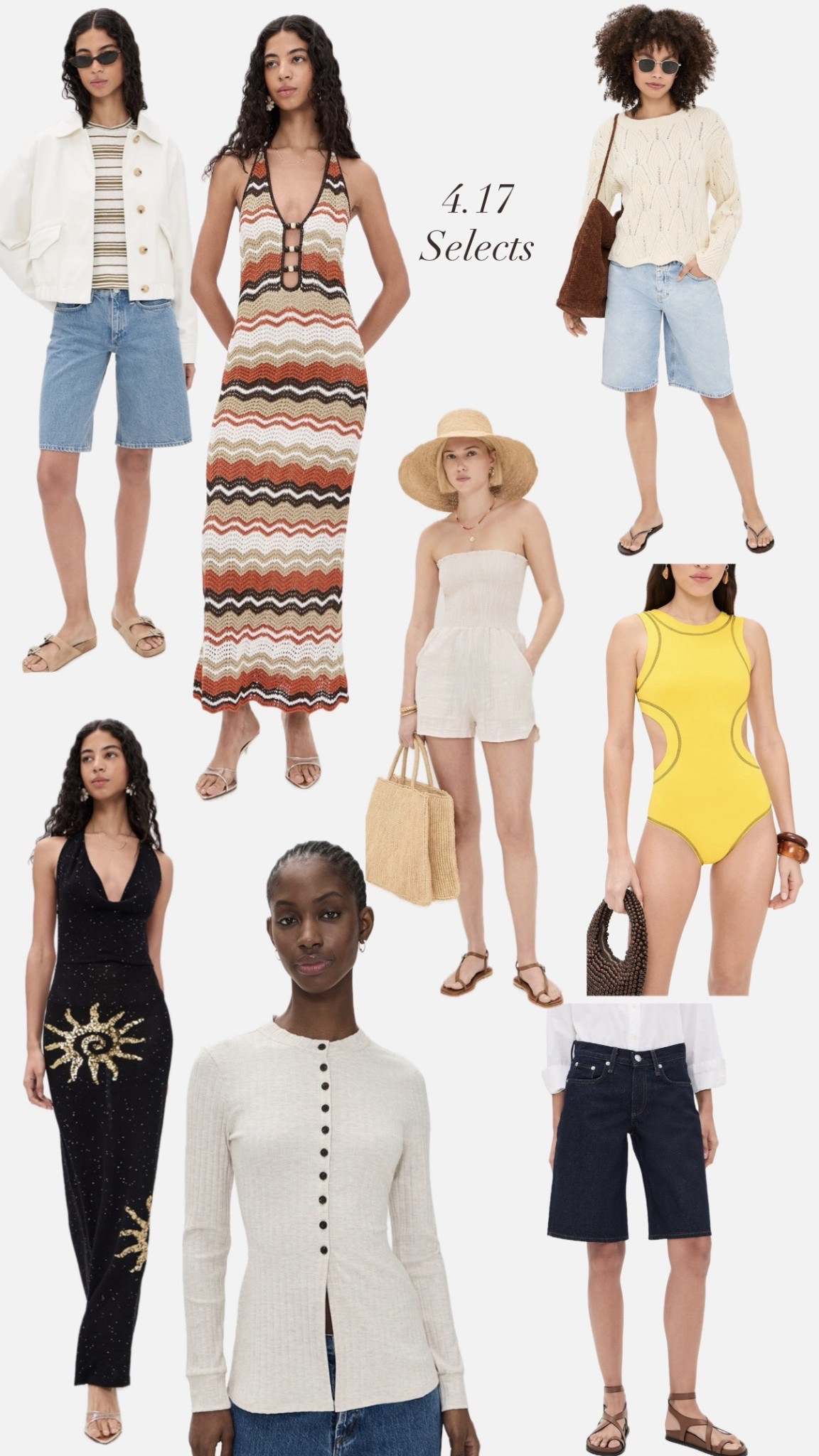 Bermuda shorts! Hello :). They are here and they are staying! An awesome missoni dupe dress that I absolutely love for under $200! Plus a romper everhone can wear this summer under $100! And a best selling one piece from Staud that is sooooo flattering in a new electric yellow! Happy almost summer! 

#LTKOver40 #LTKSeasonal #LTKmomlife