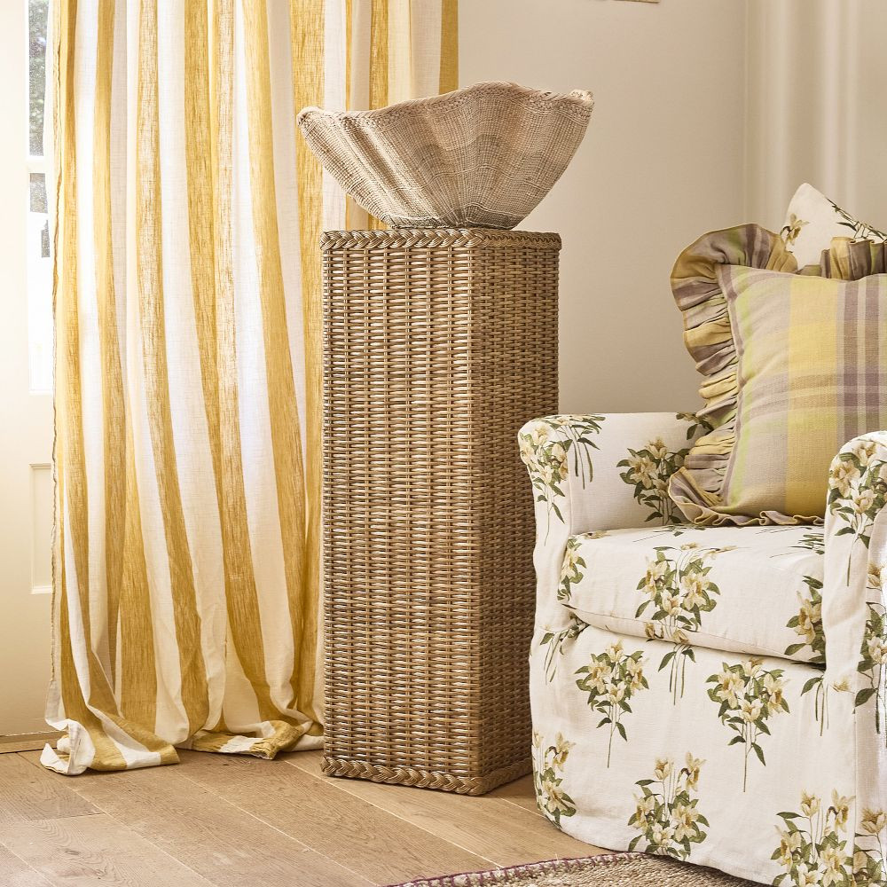 Lila Rattan Pedestal | GreenRow