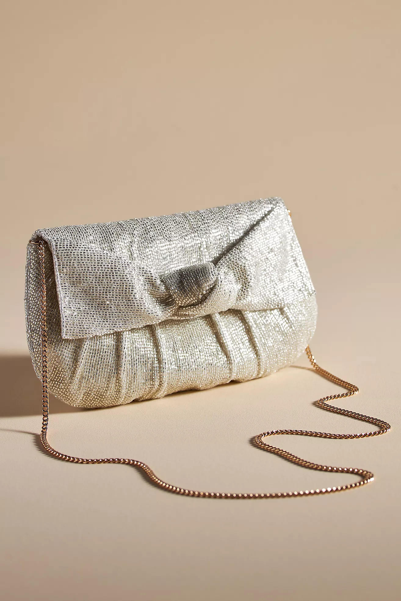 Maeve Beaded Bow Clutch | Anthropologie (US)