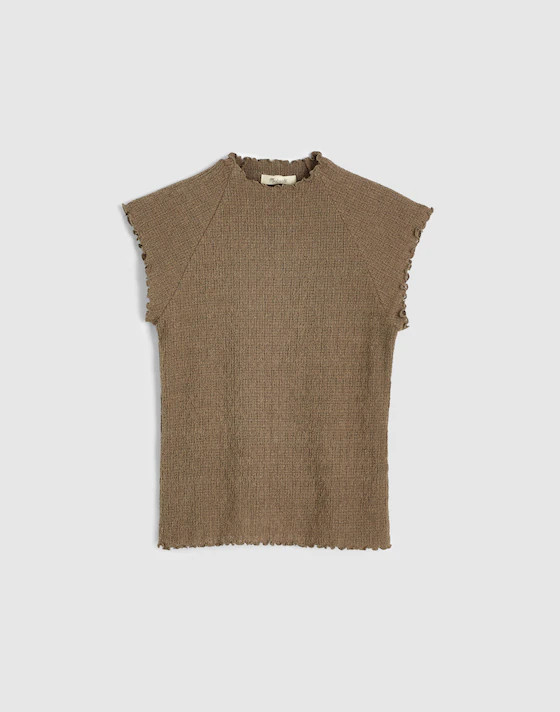 Smocked Mockneck Tank | Madewell