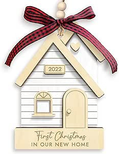 New Home Christmas Ornament 2022 - First Christmas in Our New Home - House Warming Gifts for New ... | Amazon (US)