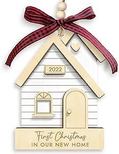 New Home Christmas Ornament 2022 - First Christmas in Our New Home - House Warming Gifts for New ... | Amazon (US)