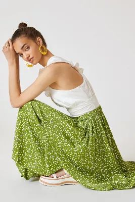 Sleek A-Line Midi Skirt | Anthropologie (US)