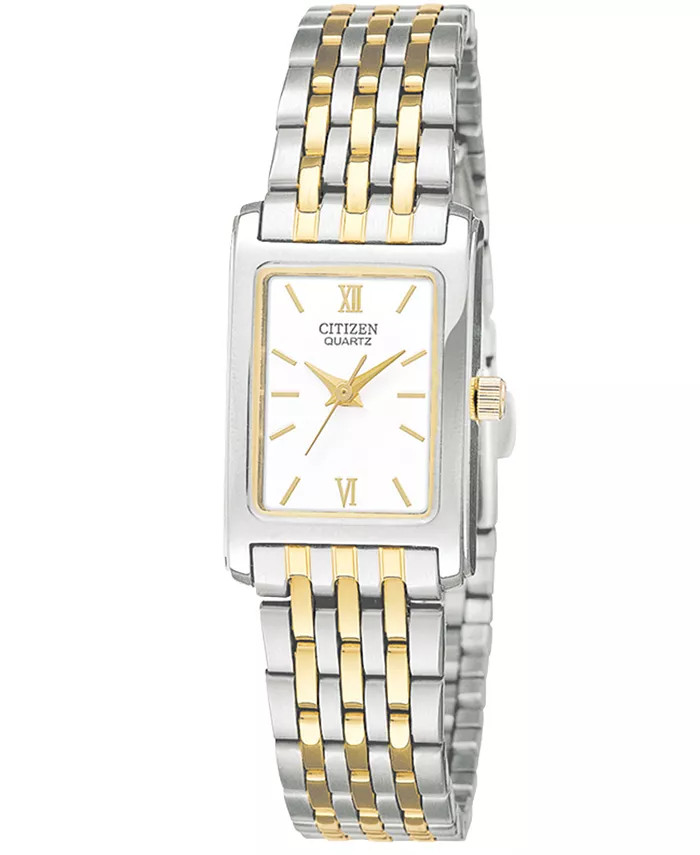 Women's Two Tone Stainless Steel Bracelet Watch 18mm EJ5854-56A | Macy's