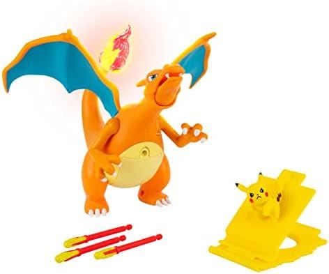 Pokemon Charizard Deluxe Feature Figure - Includes 7-inch Interactive Charizard Figure Plus 2-inch P | Amazon (US)