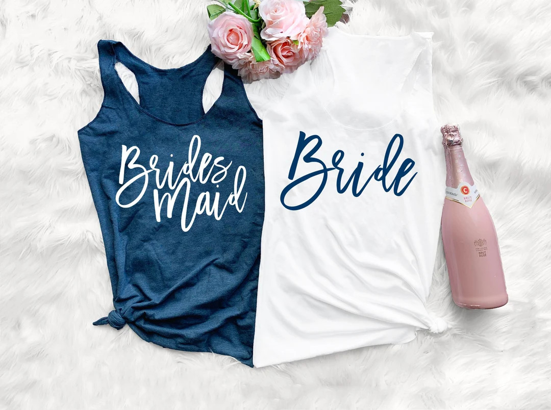 Bridesmaid Shirts Bachelorette Party Shirts Getting Ready - Etsy | Etsy (US)