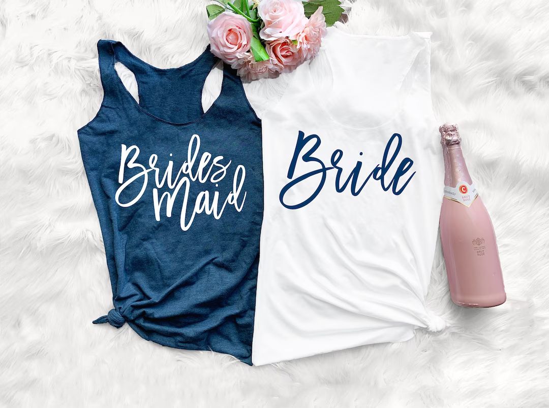 Bridesmaid Shirts Bachelorette Party Shirts Getting Ready - Etsy | Etsy (US)