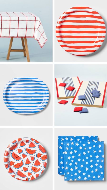 Patriotic American red white and blue finds from Target for the Fourth of July! 

#LTKSeasonal #LTKunder50 #LTKFind