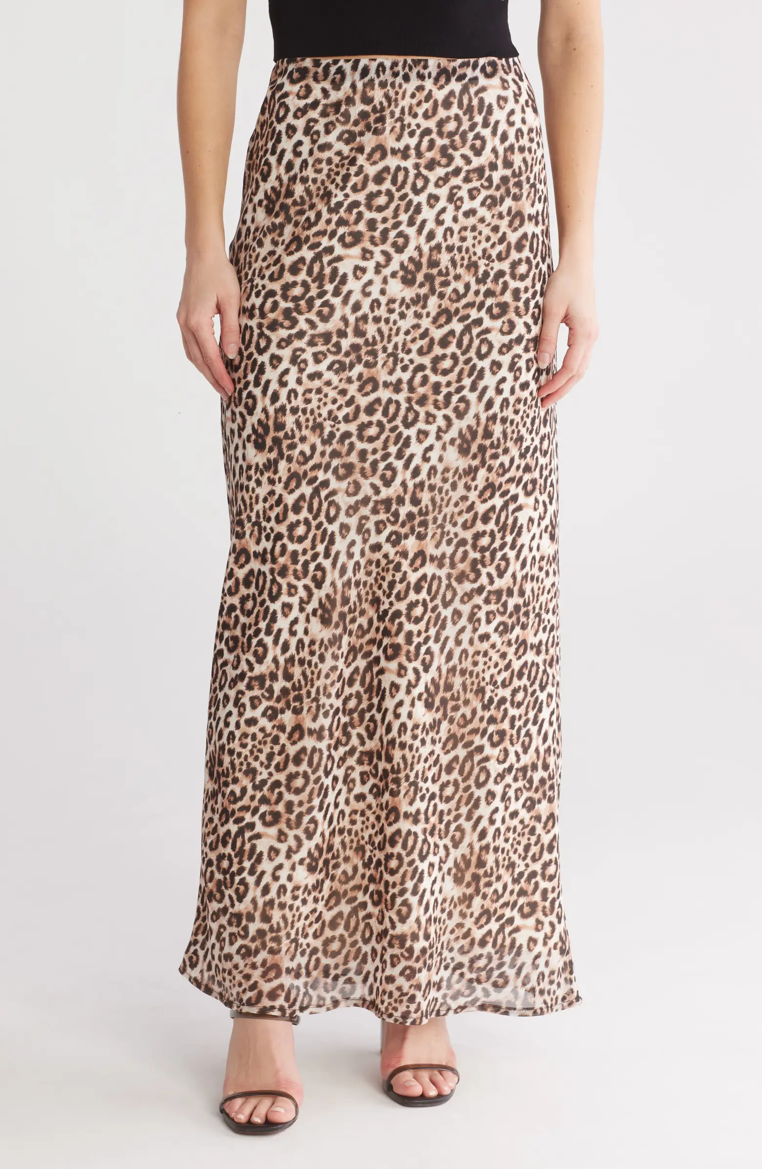 Leopard Print Slip Skirt | Nordstrom Rack