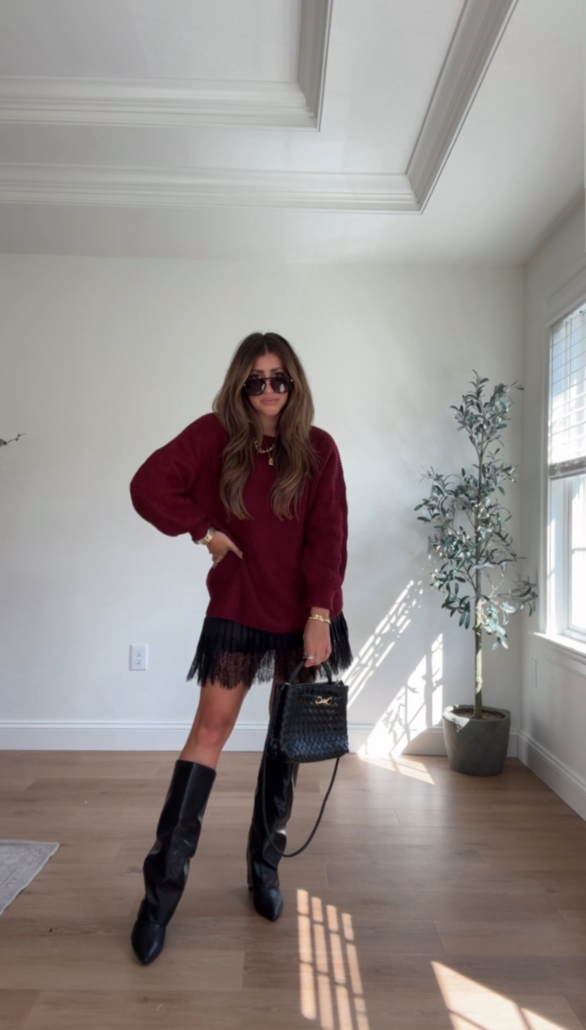 Easy oversized sweater + silk lace skirt for fall. Knee high boots. All on sale! 

@amazon #ad #founditonamzon

#LTKStyleTip #LTKFindsUnder50 #LTKSaleAlert