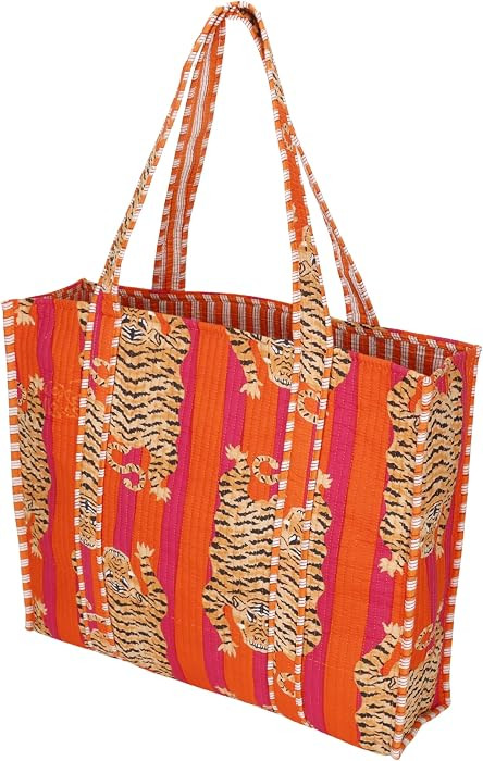 Marubhumi Women Lightweight Travel Bag Purse Cotton Shoulder Tote Bag For Shopping Grocery & Beac... | Amazon (US)
