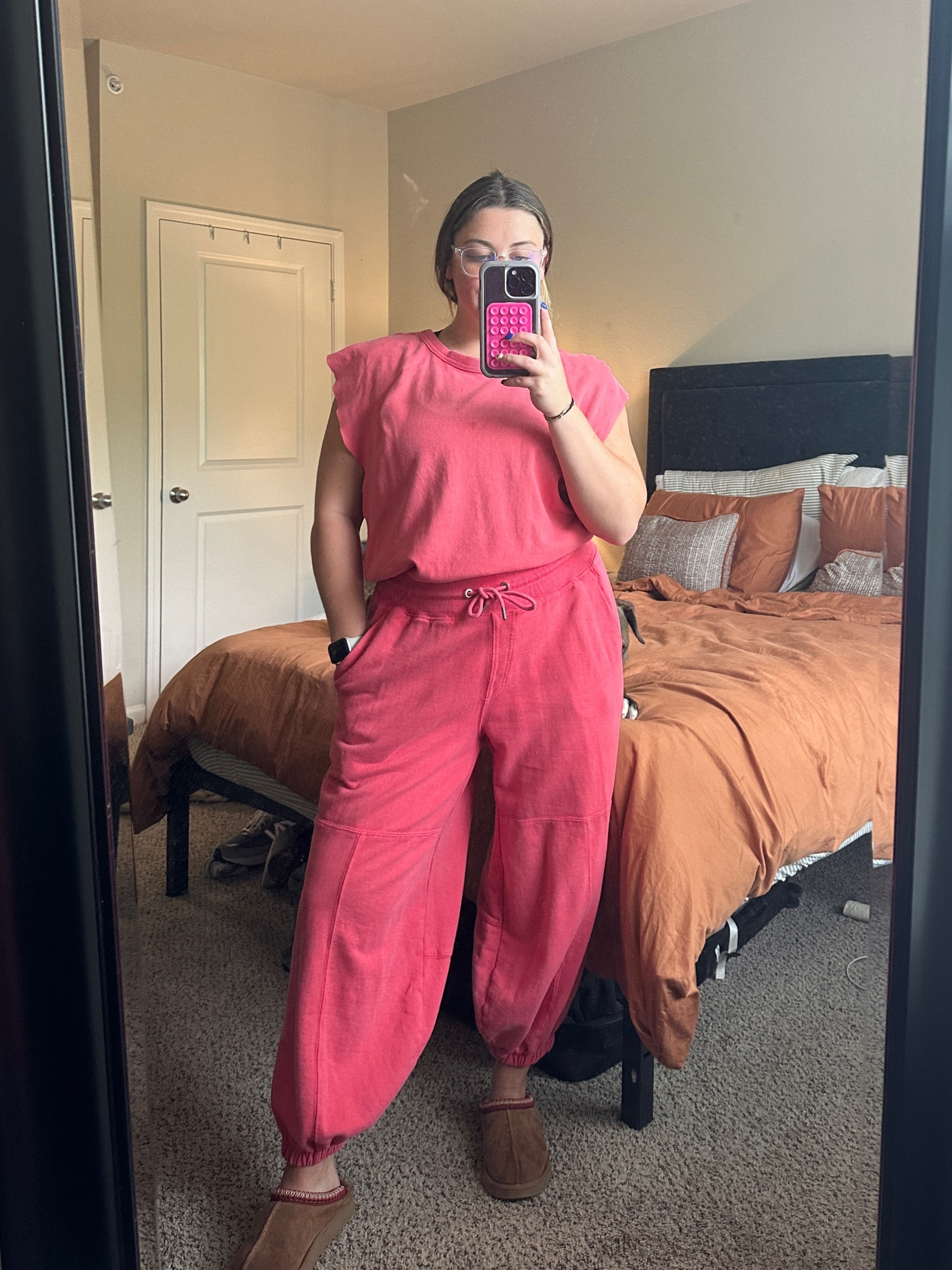 Best work from home fit!!! The material of this jumpsuit is top tier and I think you can definitely dress it up or dress it down:) I got a size small but I would size up if you want a baggier fit! 

#LTKmidsize #LTKworkwear #LTKstyletip
