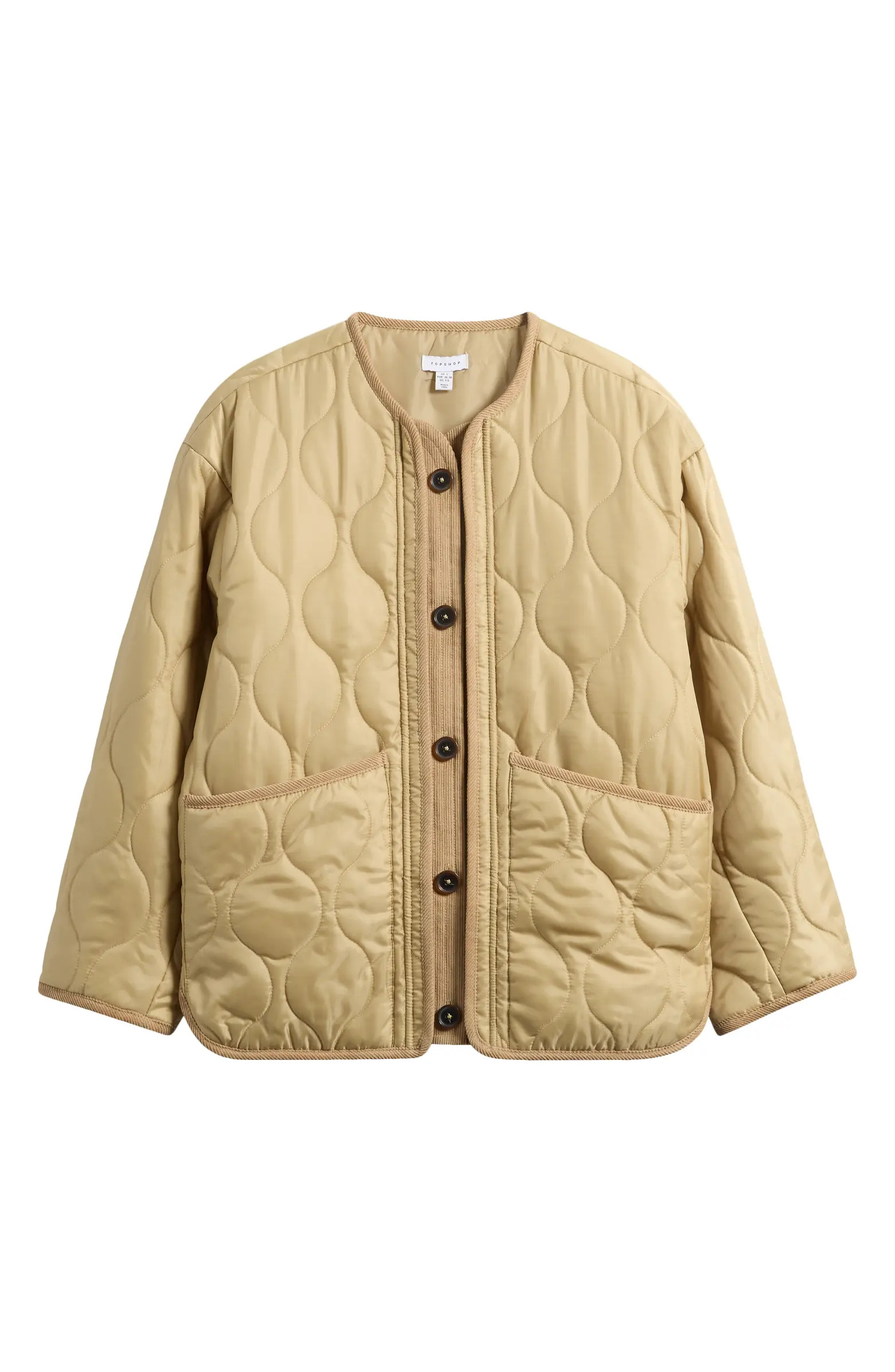 Topshop Double Layer Quilted Liner Jacket | Nordstrom | Nordstrom