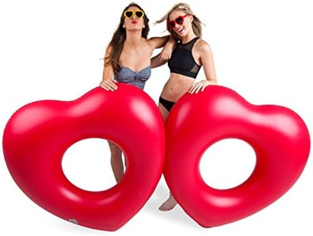 Amazon.com: BigMouth Inc Giant Double Heart Pool Float : Toys & Games | Amazon (US)