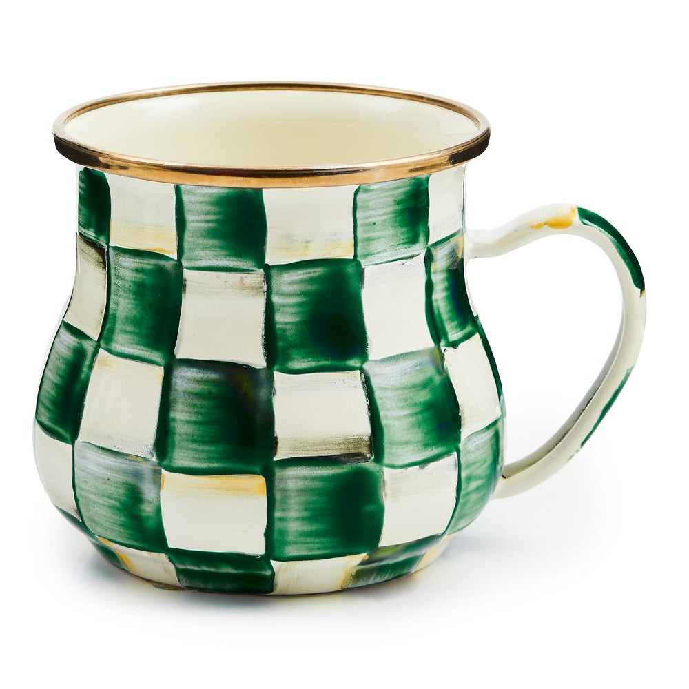Check Enamel Mug | MacKenzie-Childs