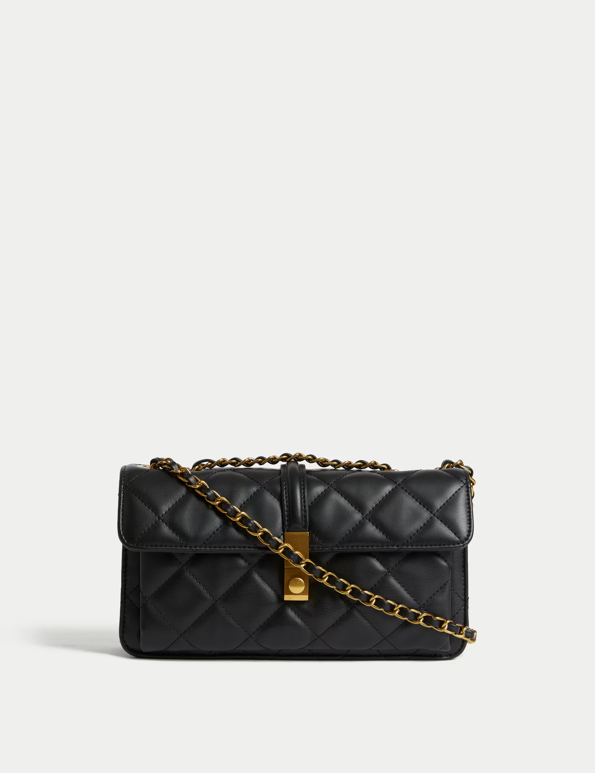 Quilted Chain Strap Cross Body Shoulder Bag | Marks & Spencer (UK)