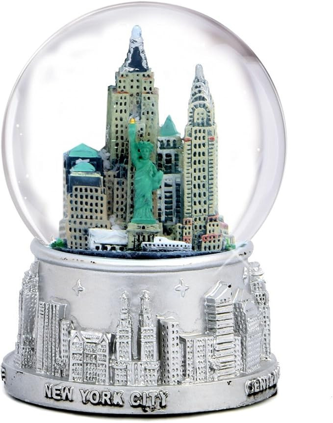New York City Silver with Color Snow Globe 3.5 Inches Tall | Amazon (US)