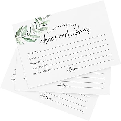 Bliss Collections Advice and Wishes Cards - 50 Heavyweight, Uncoated 4x6 Cards with Mad Libs Rust... | Amazon (US)