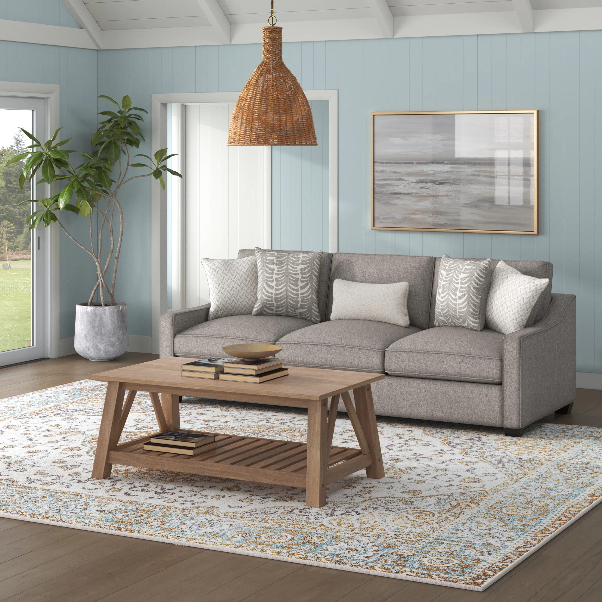 Cherisse 96" Tuxedo Arm Sofa with Reversible Cushions | Wayfair North America