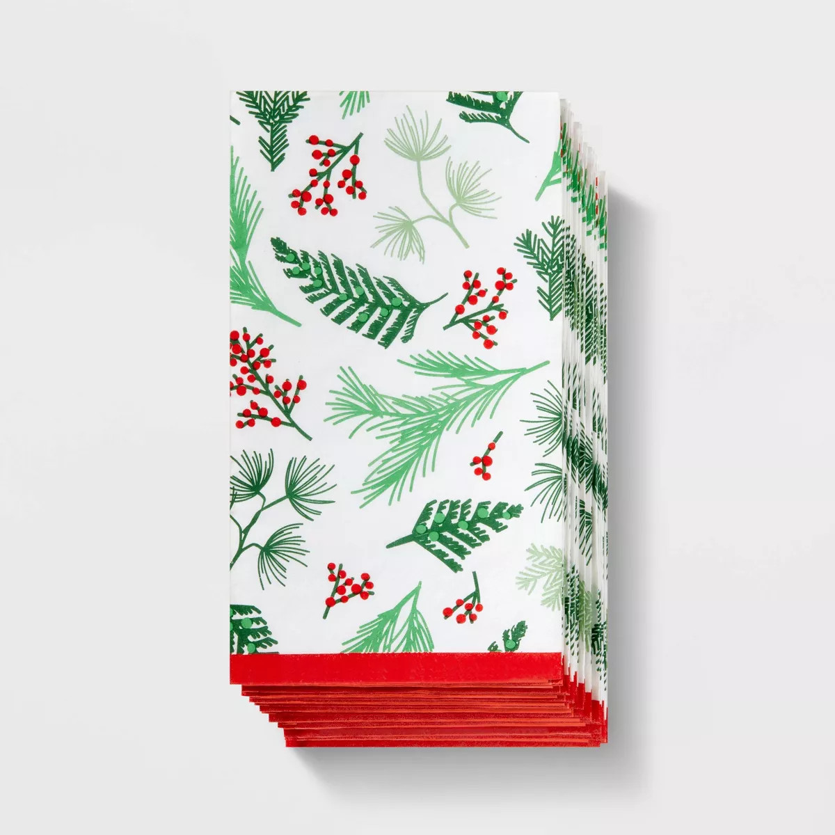 20ct Holly Holiday Guest Towel - Spritz™ | Target
