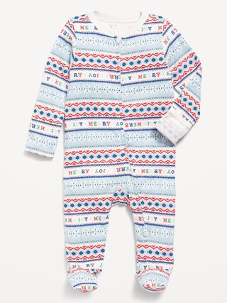 2-Way-Zip Sleep & Play Footed One-Piece for Baby | Old Navy (US)