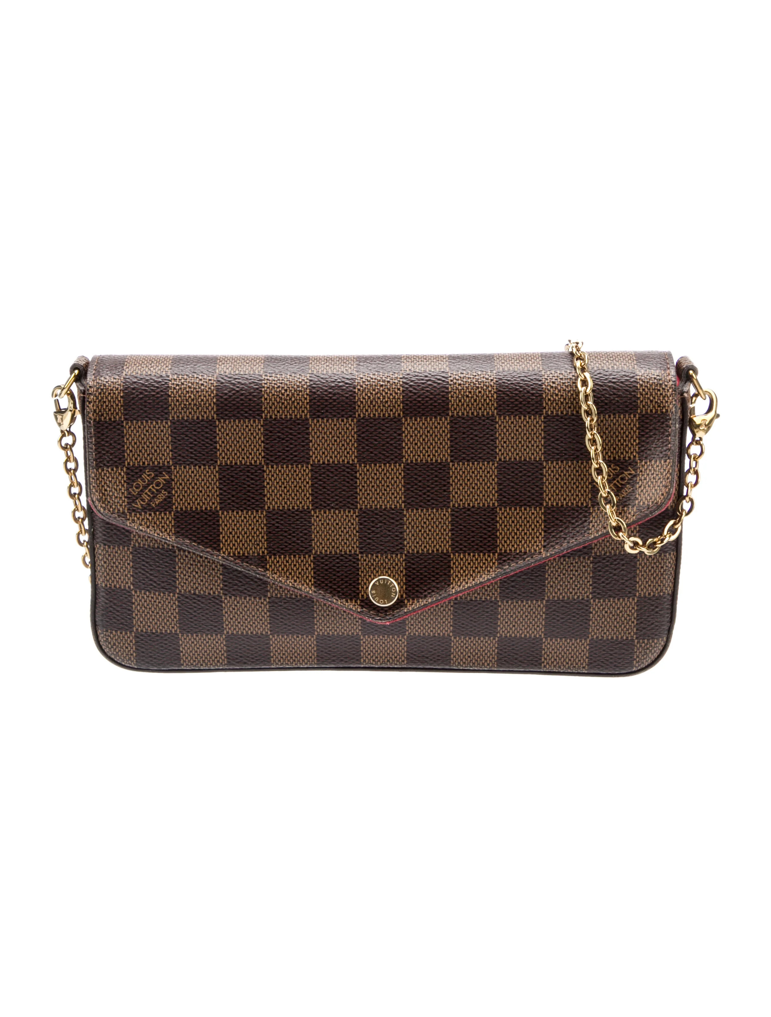 Damier Ebene Pochette Felicie | The RealReal